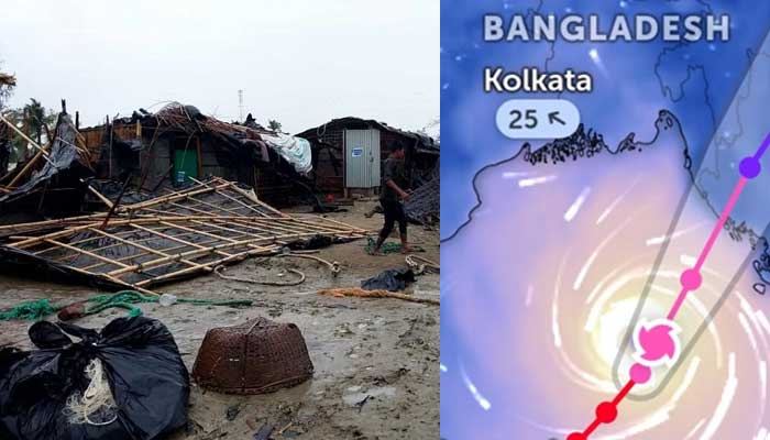 মোকায় কক্সবাজারে বিধ্বস্ত ২ হাজার ঘরবাড়ি