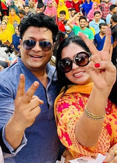 আজমত উল্লার জন্য ভোট চাইলেন ফেরদৌস-নিপুণরা