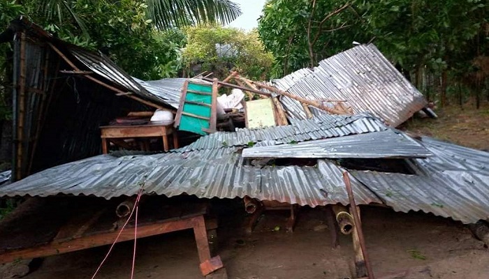 মদনে কালবৈশাখী ঝড় ও শিলা বৃষ্টিতে ব্যাপক ক্ষয়ক্ষতি