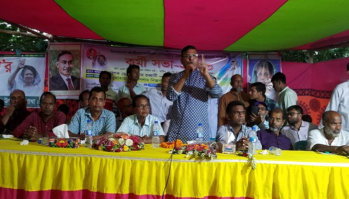 মিঠাপুকুরে বিএনপির কর্মীসভায় মঞ্চ তৈরিতে বাধার অভিযোগ