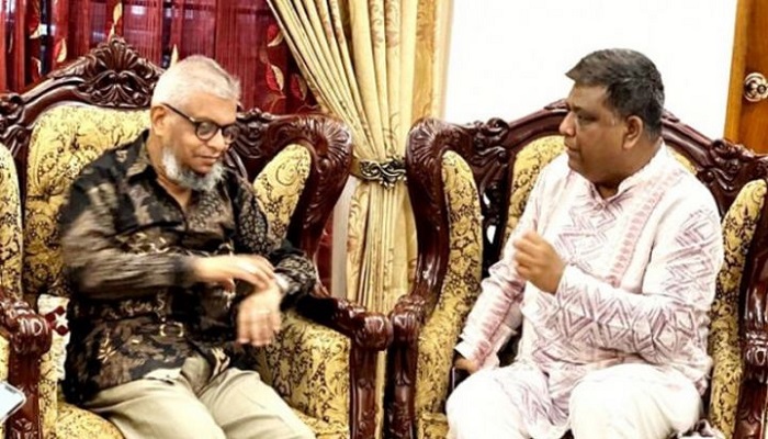 আরিফের সঙ্গে দেখা করলেন আনোয়ারুজ্জামান ও বাবুল