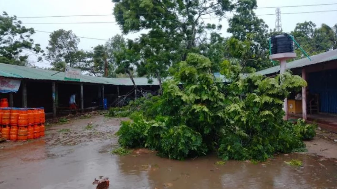 সেন্টমার্টিনে মোকার তাণ্ডব, বাতাসের গতিবেগ ১৪৭ কি.মি.