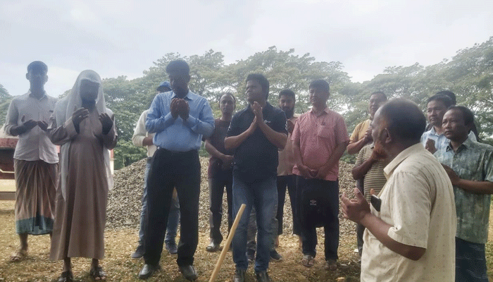 থানচিতে শেখ রাসেল মিনি স্টেডিয়ামের নির্মাণ কাজ শুরু
