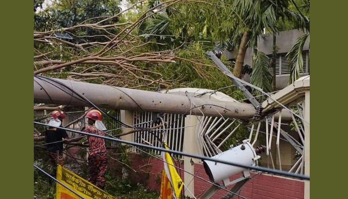 নাগরপুরে কালবৈশাখী ঝড় ও শিলাবৃষ্টিতে ব্যাপক ক্ষয়ক্ষতি