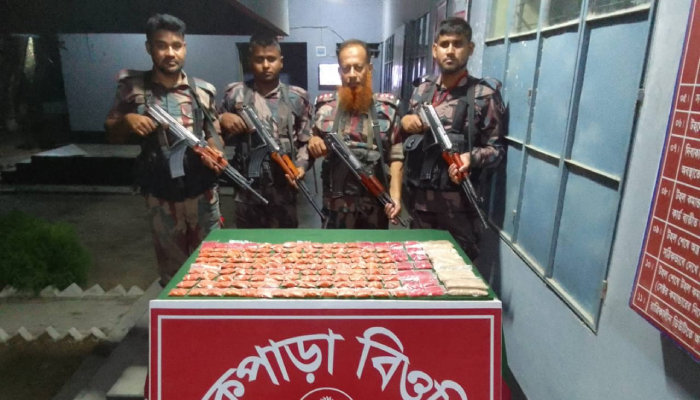 শিবগঞ্জ সীমান্তে ২৭ হাজার ইয়াবা-হেরোইন