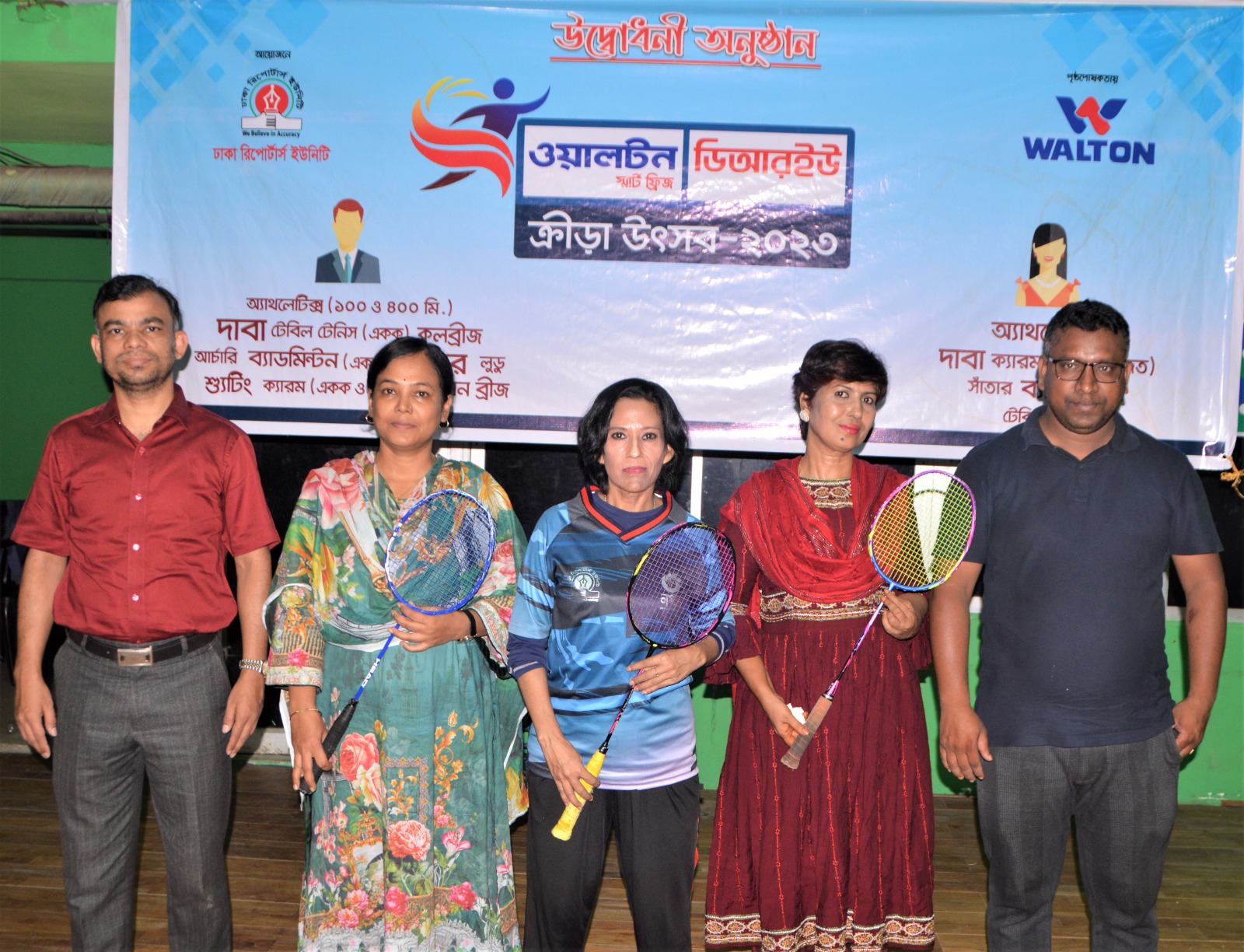 ব্যাডমিন্টনে চ্যাম্পিয়ন বাংলাদেশ প্রতিদিনের শামীম ও ভয়েস অব এশিয়ার লিসা