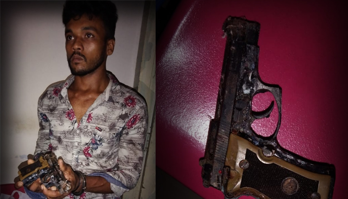 গৌরনদীতে মাটি খুঁড়ে বিদেশি পিস্তল উদ্ধার, গ্রেপ্তার ১