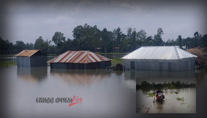কুড়িগ্রামে ১২ হাজার পরিবার পানিবন্দী