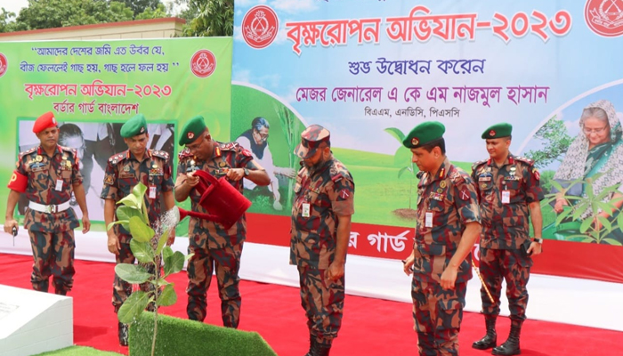 বিজিবি’র বৃক্ষরোপণ কর্মসূচীর উদ্বোধন