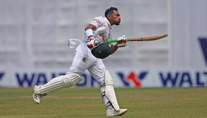 দ্বিতীয় ইনিংসেও শান্তর সেঞ্চুরি, লিড ছাড়িয়েছে সাড়ে চারশ’
