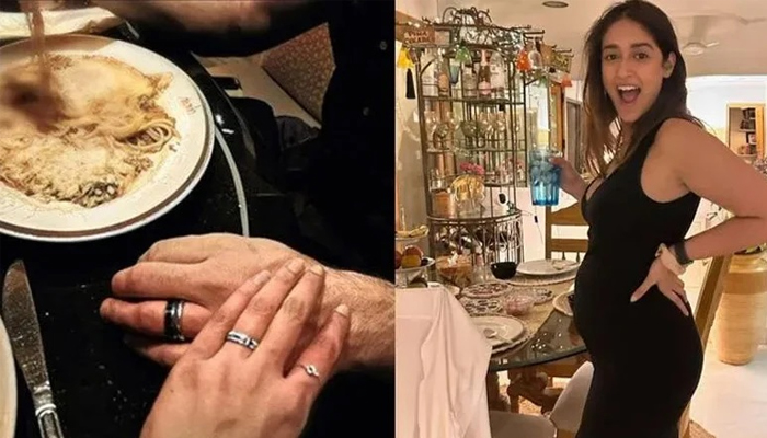 গর্ভে সন্তান নিয়েই আংটি বদল ইলিয়ানার!