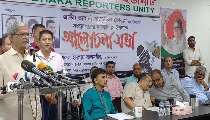 খালেদার অসুস্থতা নিয়ে কাদেরের বক্তব্যে ফখরুলের ‘ধিক’