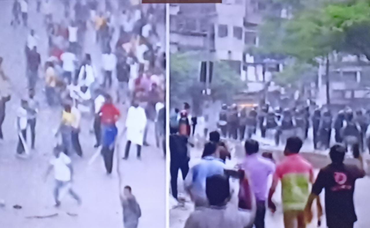 রাজধানীতে একাধিক স্থানে পুলিশ-বিএনপি সংঘর্ষ