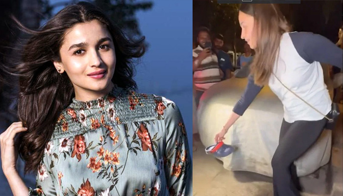 পাপারাজ্জির জুতা নিজে এগিয়ে দিলেন আলিয়া!