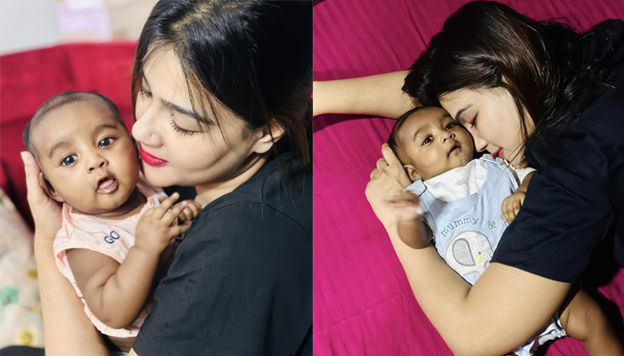 দ্বিতীয় সন্তানের মা হওয়ার ইঙ্গিত মাহির