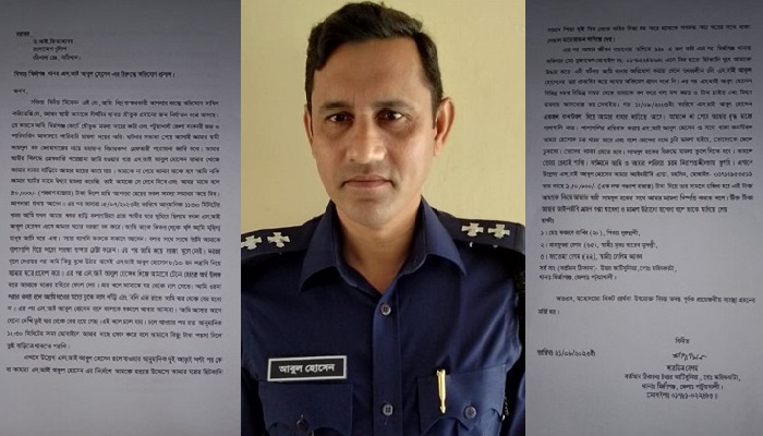 আসামি ধরতে দাবিকৃত ঘুষের টাকা না দেয়ায় বাদীর শ্লীলতাহানি