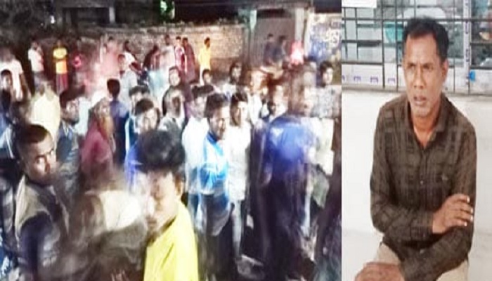 শিশুকে ধর্ষণচেষ্টা, শাস্তির দাবিতে পুলিশ তদন্ত কেন্দ্রে জনতা