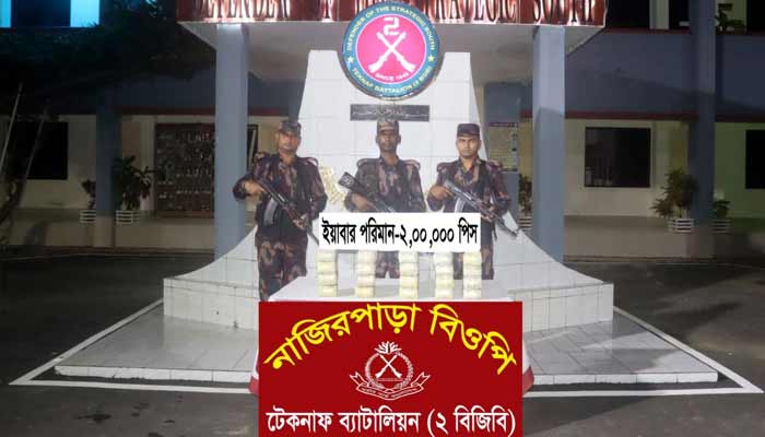 টেকনাফে ৪ লাখের বেশি ইয়াবা আটক