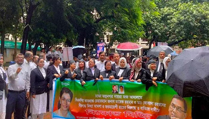 আদালতে বিএনপিপন্থি আইনজীবীদের বিক্ষোভ
