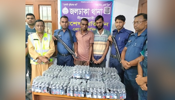 নীলফামারীতে ৪শ বোতল ফেন্সিডিলসহ গ্রেপ্তার ২