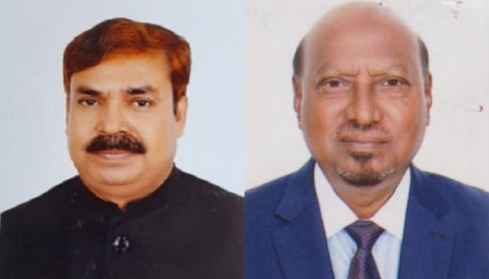 ঢাকাস্থ দক্ষিণ বঙ্গ আইনজীবী পরিষদের সভাপতি শাহ খসরুজ্জামান, সম্পাদক মোহাম্মদ হোসেন