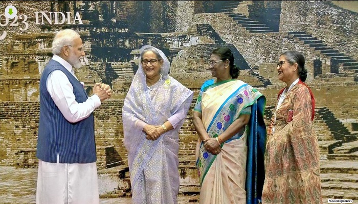 ভারতের রাষ্ট্রপতির নৈশভোজে শেখ হাসিনা ও শেখ রেহানা
