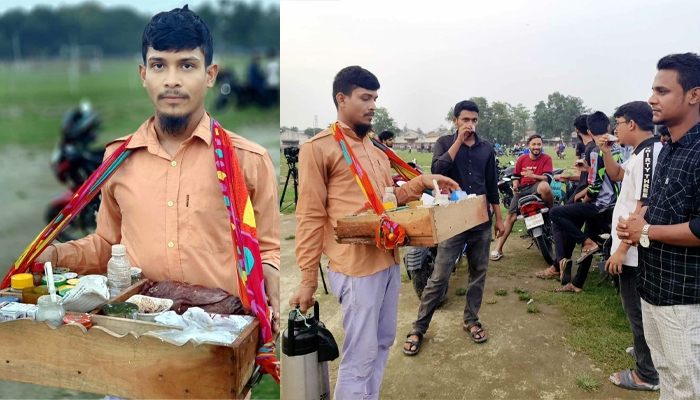 ক্লাসের পর চা-পান বিক্রি করে চলছে ইমরানের শিক্ষাজীবন