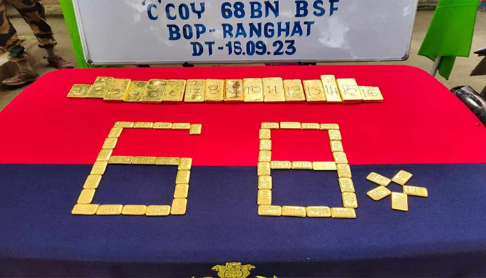 ২৩ কেজি স্বর্ণসহ পাচারকারীসহ আট
