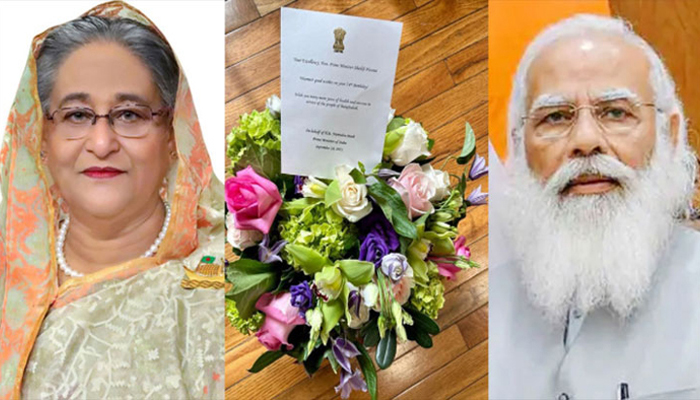প্রধানমন্ত্রীকে জন্ম‌দিনের শু‌ভেচ্ছা জানালেন মো‌দি
