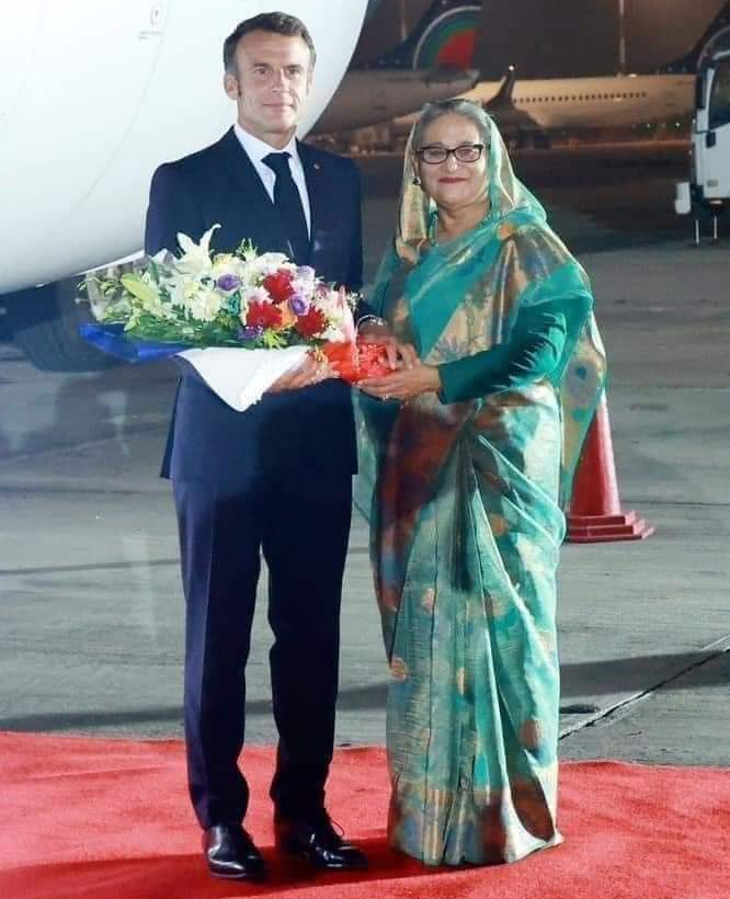 ঢাকায় ফ্রান্সের প্রেসিডেন্ট ইমানুয়েল ম্যাক্রোঁ