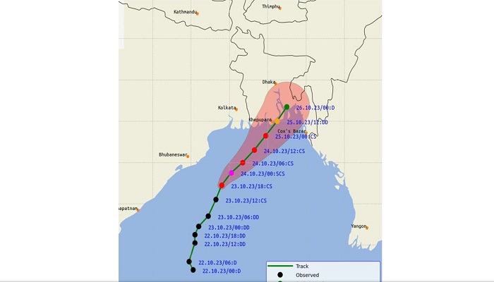 প্রবল ঘূর্ণিঝড়ে রূপ নিয়েছে ‘হামুন’