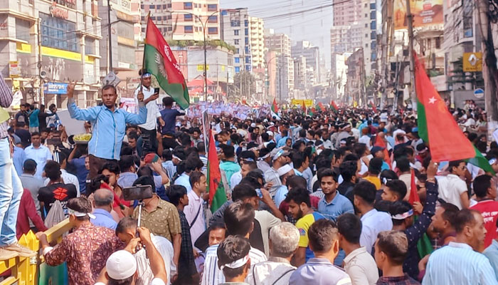 সমাবেশ দুপুরে, সকালেই লোকারণ্য নয়াপল্টন (ভিডিও)