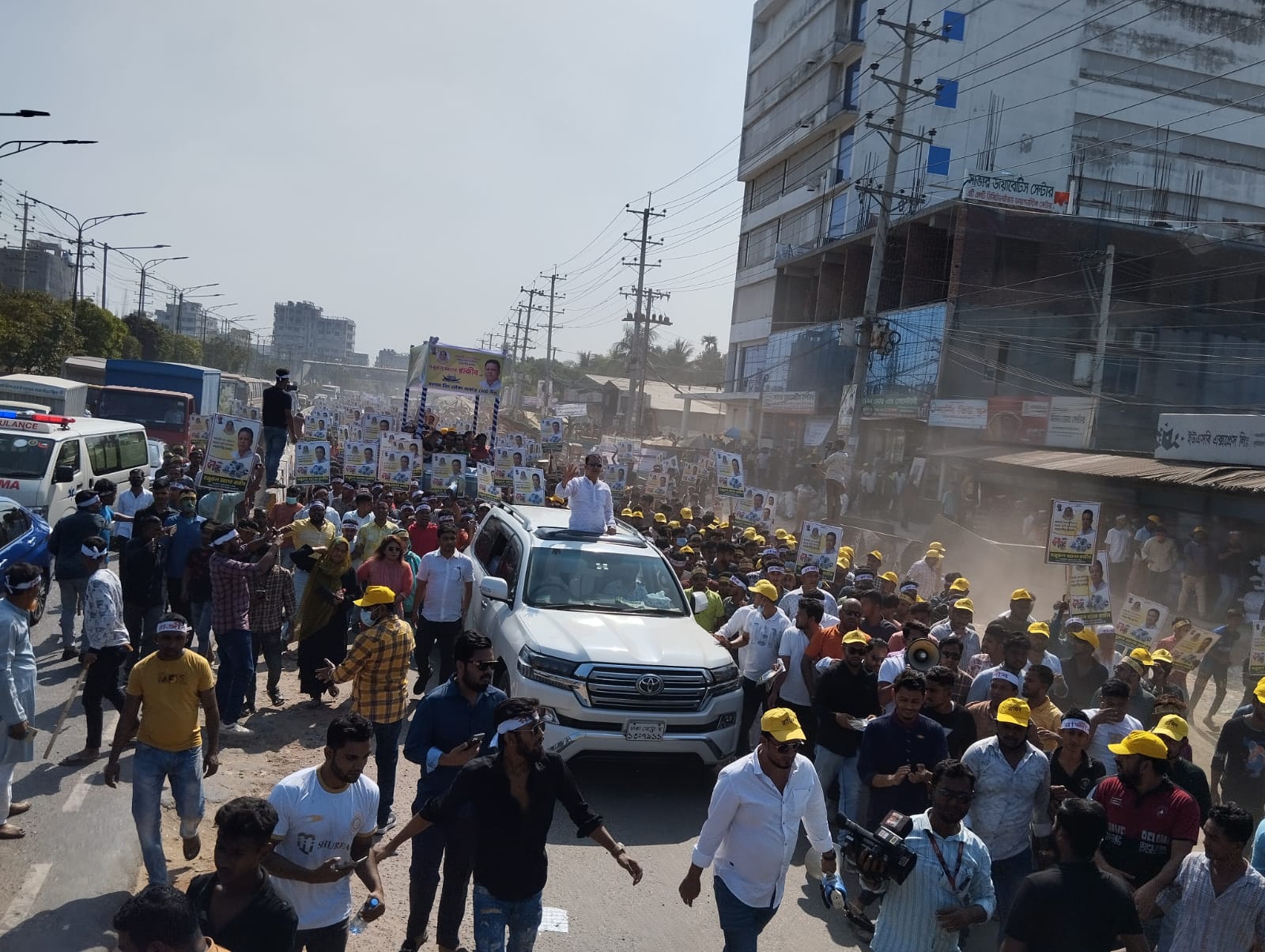 সাভারে রাজিবের বিশাল শোডাউন