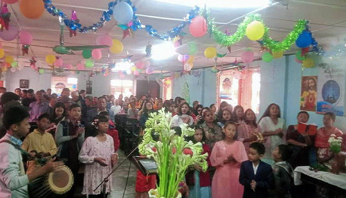 কাপ্তাইয়ের চন্দ্রঘোনায় শান্তিপূর্ণভাবে বড়দিন উদযাপন