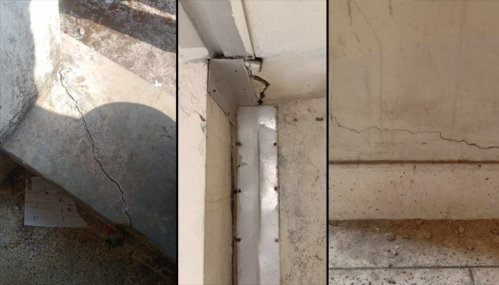 ভূমিকম্পে কুবিতে ৫ আবাসিক হলের দেয়ালে ফাটল