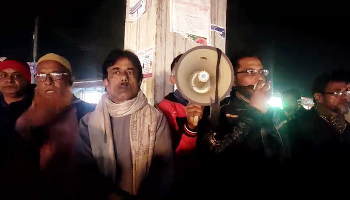 পঞ্চগড়-১ আসনে স্বতন্ত্র প্রার্থীকে সমর্থন দিয়ে জাতীয় পার্টির গণসংযোগ