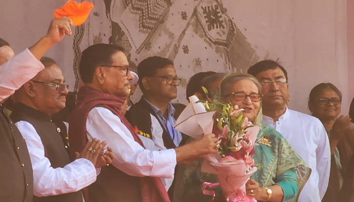 কলাবাগান মাঠে আ. লীগের নির্বাচনী জনসভা শুরু