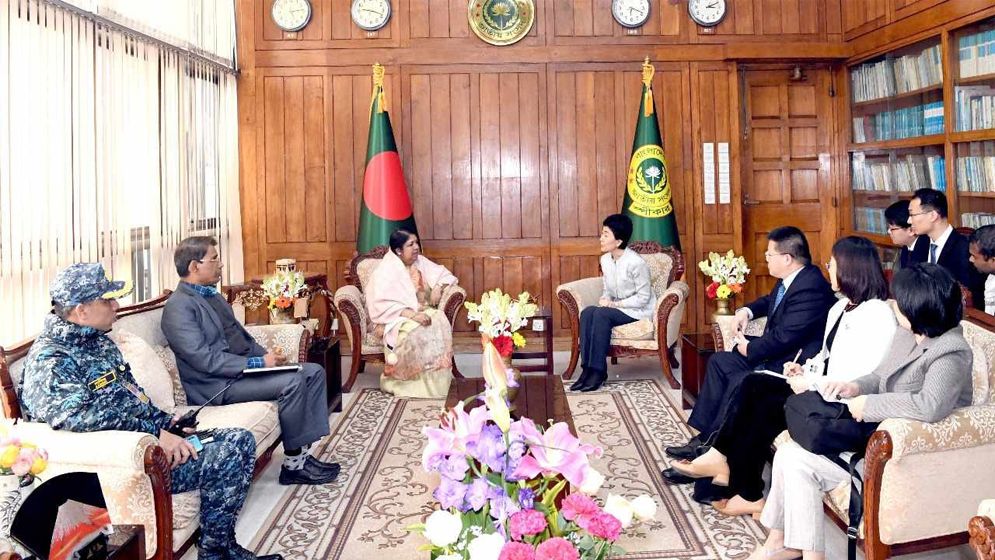 স্পিকারের সঙ্গে চীনের কমিউনিস্ট পার্টির সান হাইয়ানের সাক্ষাৎ  
