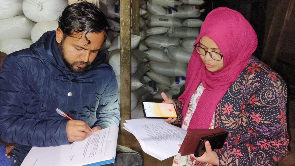 জুড়ীতে ইটের ব্যবসার আড়ালে ধান মজুদ