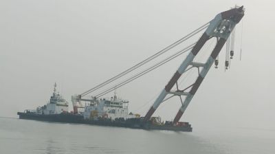 দুর্ঘটনাস্থলে উদ্ধারকারী জাহাজ প্রত্যয়, প্রাথমিক কার্যক্রম শুরু 