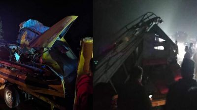 ফরিদপুরে বাস-লেগুনা সংঘর্ষে প্রাণ গেল ৪ জনের 