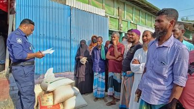 মনপুরায় ইউপি সদস্যের ভাই-ভায়রার কাছ থেকে ভিজিএফের চাল জব্দ