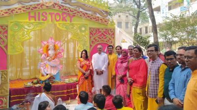 জবিতে ৩৬ মণ্ডপে জাঁকজমকপূর্ণভাবে সরস্বতি পূজা উদযাপন