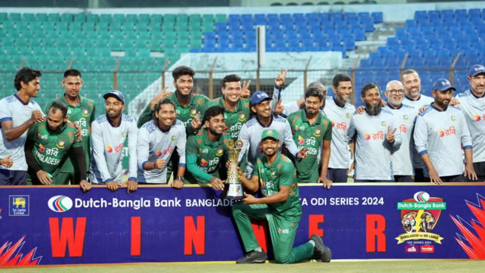 রিশাদ ঝড়ে শ্রীলঙ্কার বিপক্ষে সিরিজ জিতলো বাংলাদেশ