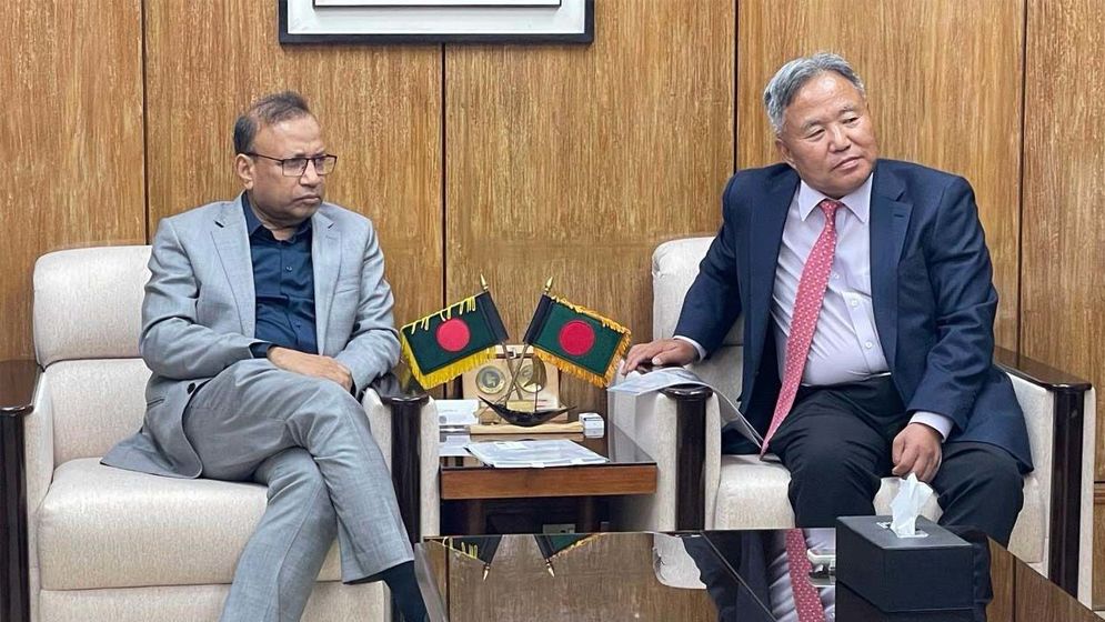 স্থানীয় সরকারমন্ত্রীর সঙ্গে দক্ষিণ কোরিয়ার রাষ্ট্রদূতের বৈঠক