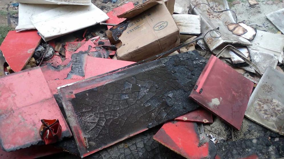 ইলেকট্রনিক দোকানে ভয়াবহ অগ্নিকাণ্ড