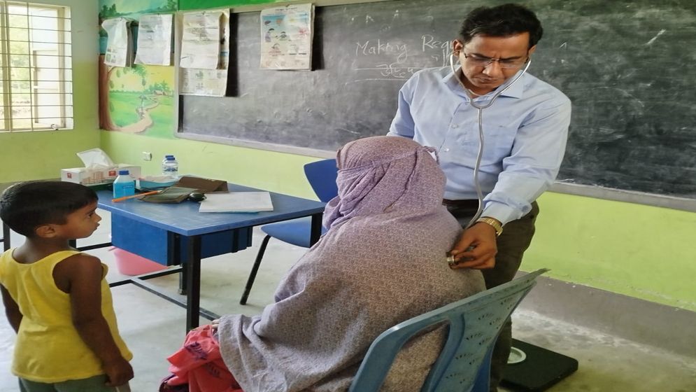 কমিউনিটি হাসপাতালের বিনামূল্যে স্বাস্থ্য ক্যাম্প অনুষ্ঠিত