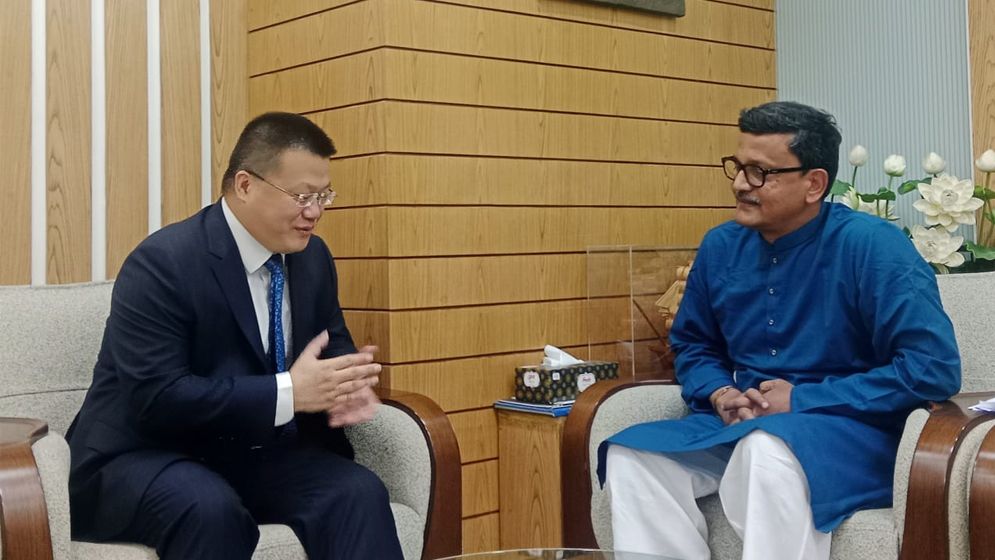 নৌপরিবহন প্রতিমন্ত্রীর সঙ্গে চীনের রাষ্ট্রদূতের সাক্ষাত