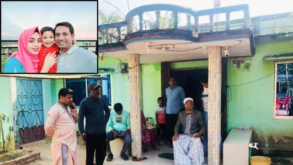 পাশাপাশি ছেলে-পূত্রবধূ-নাতনির কবর, পাগলপ্রায় বাবা