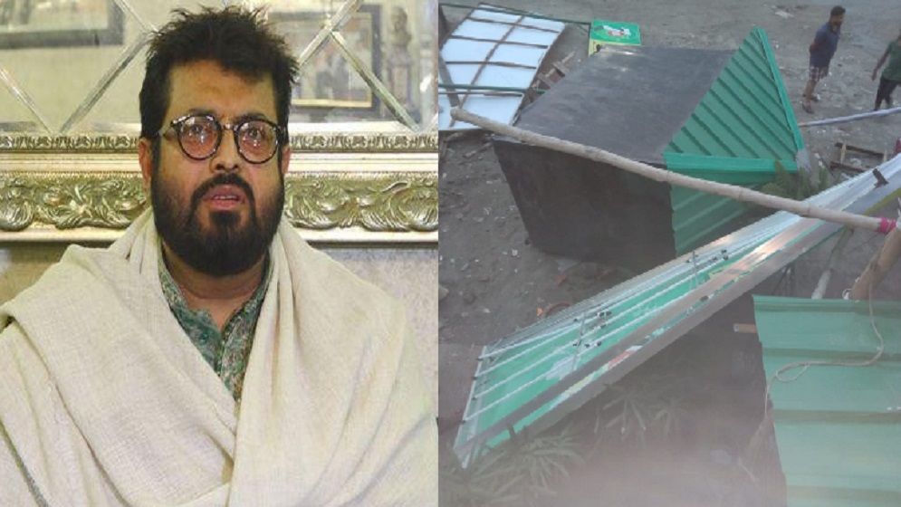 ঝড়ে উড়ে গেলো সানির রেস্টুরেন্ট